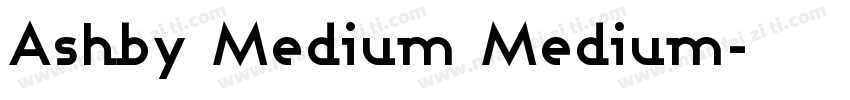 Ashby Medium Medium字体转换